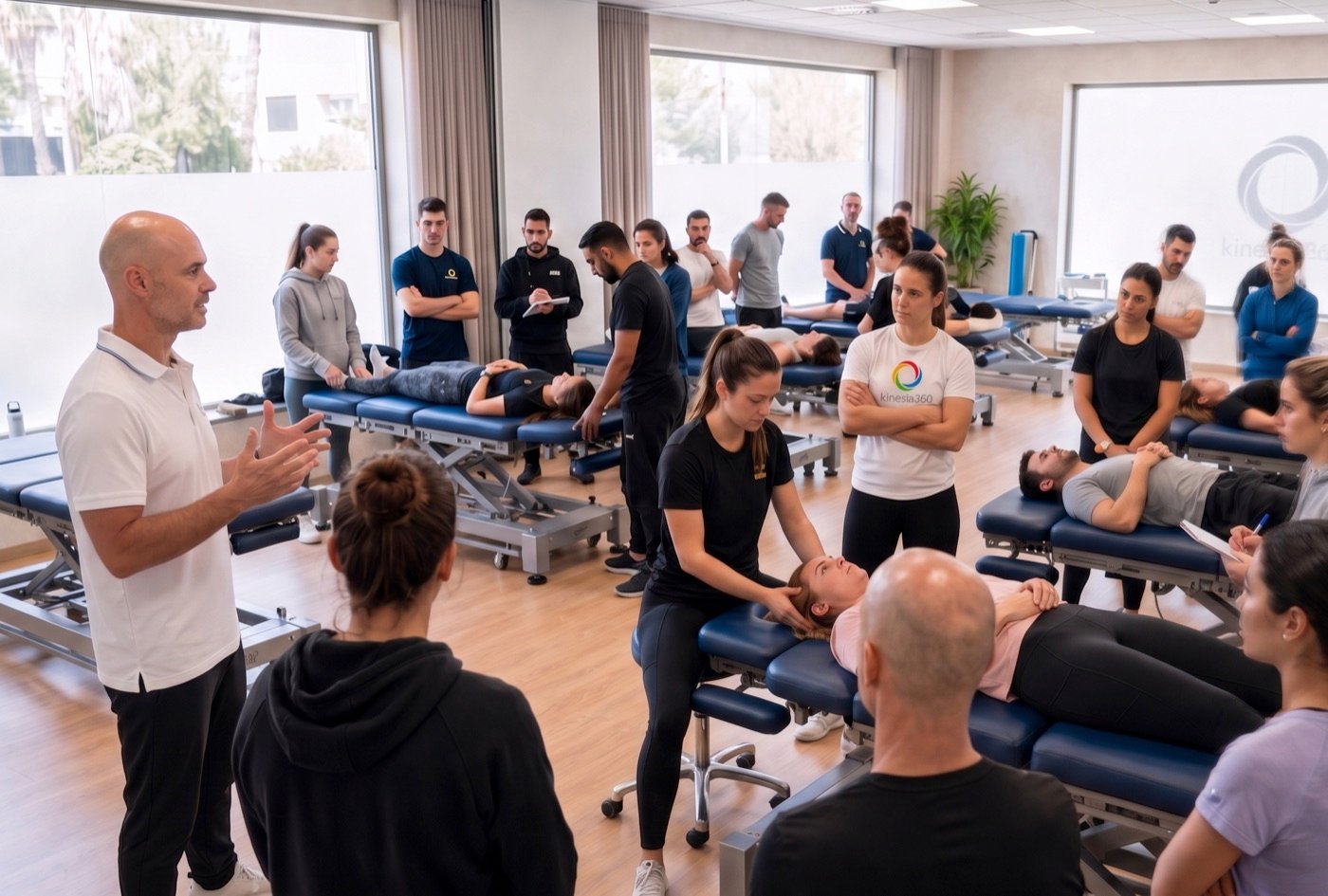 Pedro Nó Sánchez formando a profesionales sanitarios en el Método Kinesia360